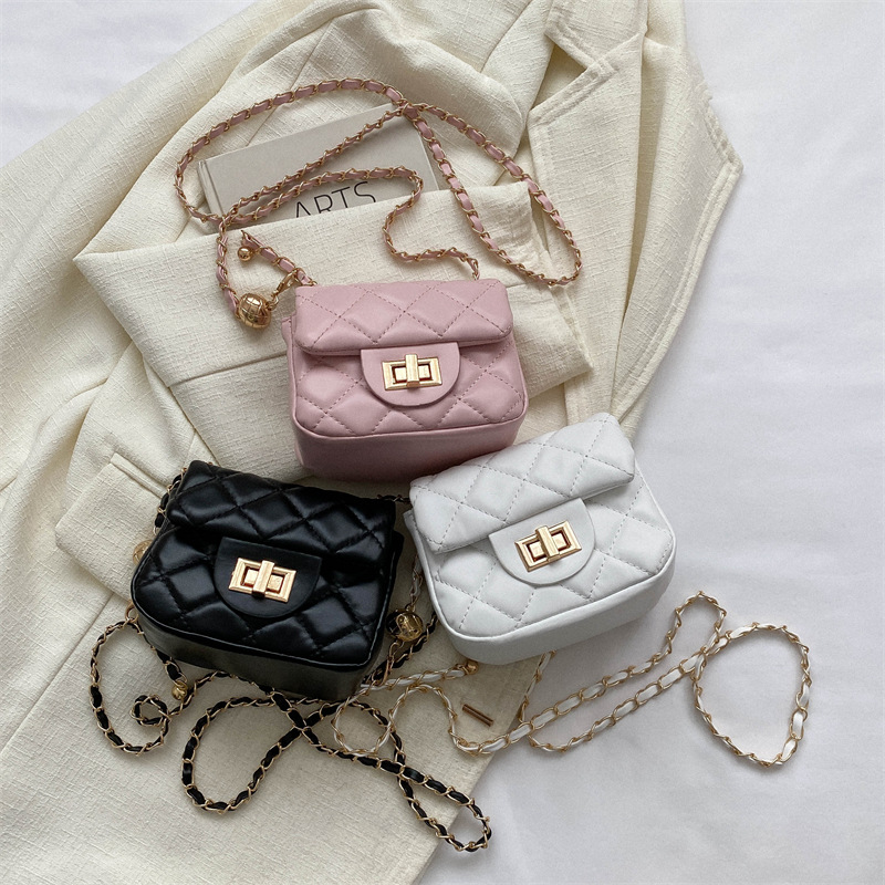 free shipping 2026 New Women's Quilted Chain Small Bag, Fashion Textured Mini Square Purse, Unique Design Versatile Shoulder Crossbody Bag