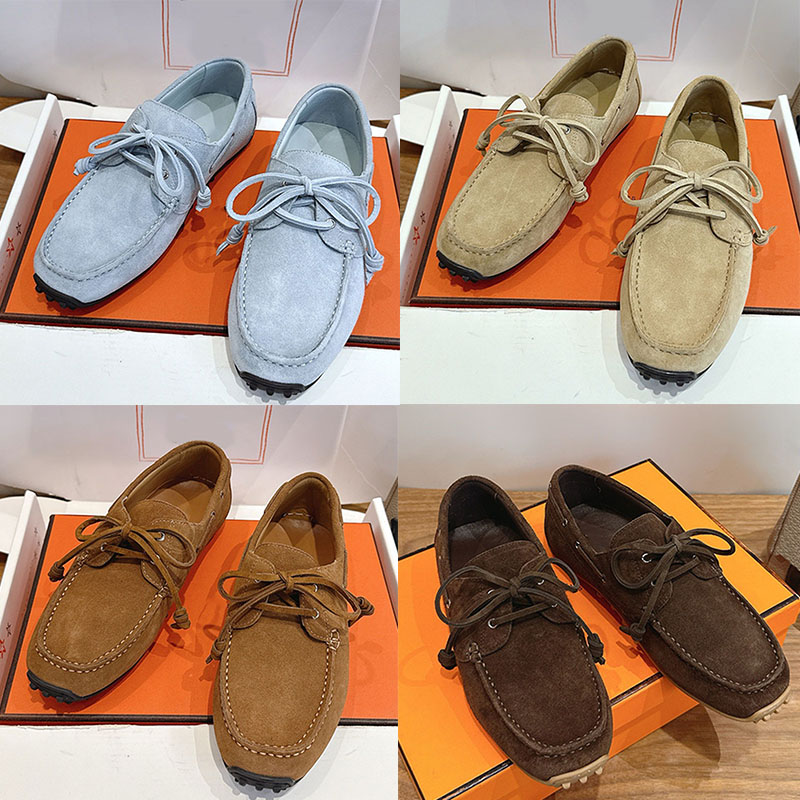 designer 26FW Arrival Member loafers nautical style casual look summer Loafers Design classic versatile Ultra soft leather men womens suede calfskin loafer