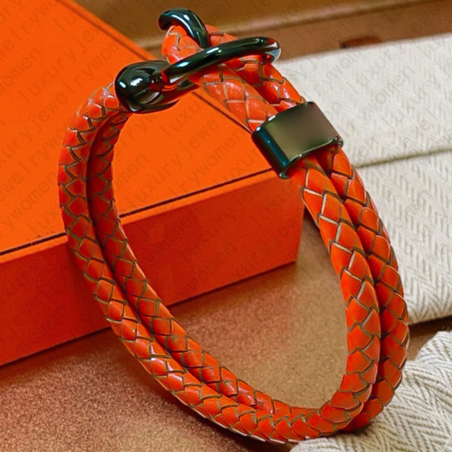 Bracelet Designer Bracelet Luxury Bangle Bracelet Jewelry Red Leather Bracelet Adjustable Genuine Leather Cuff Fashion Punk Style Unisex Gift Buy One Get One Free