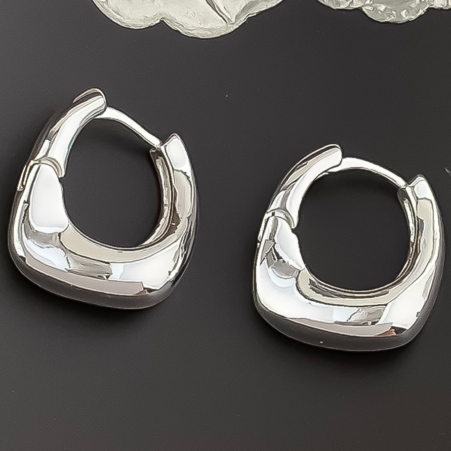Earrings Designer Earrings Women 18K Gold Silver Plated Earring Matte C Shape Hoop Earrings Luxury Jewlery Designer Exclusive Free Shipping Buy 1 Get 1