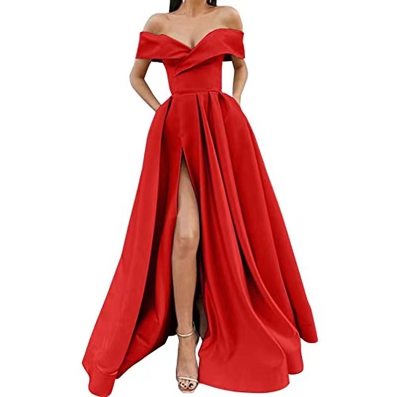 Womens Dress 2025 New Summer Dress Deep V-neck Satin Multi-color Dress 260120 - view 9
