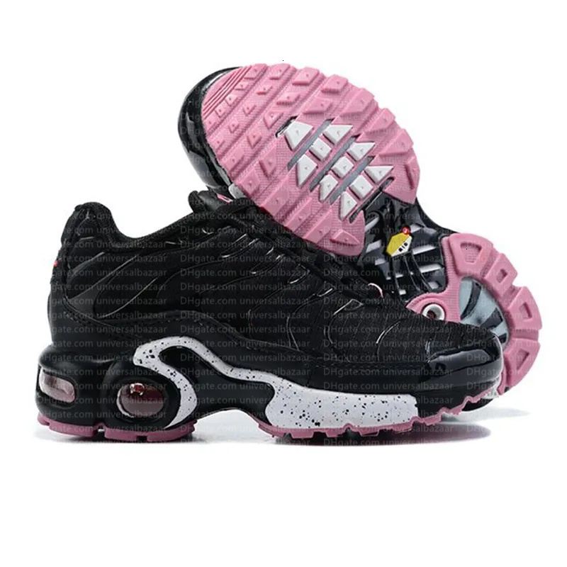 With Box Tn Plus kids Shoes Designer Athletic Children Outdoor Sneaker Triple White Black Gold Red Laser Blue Toddler girls boys kid Child trainer Spo