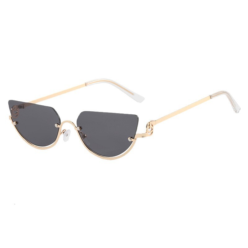 Designer Sunglasses For Women Luxurious Personality Semi-circular Gradient High-definition Lenses, Fashionable High-end Street Outdoor Cycling UV Prot - view 4