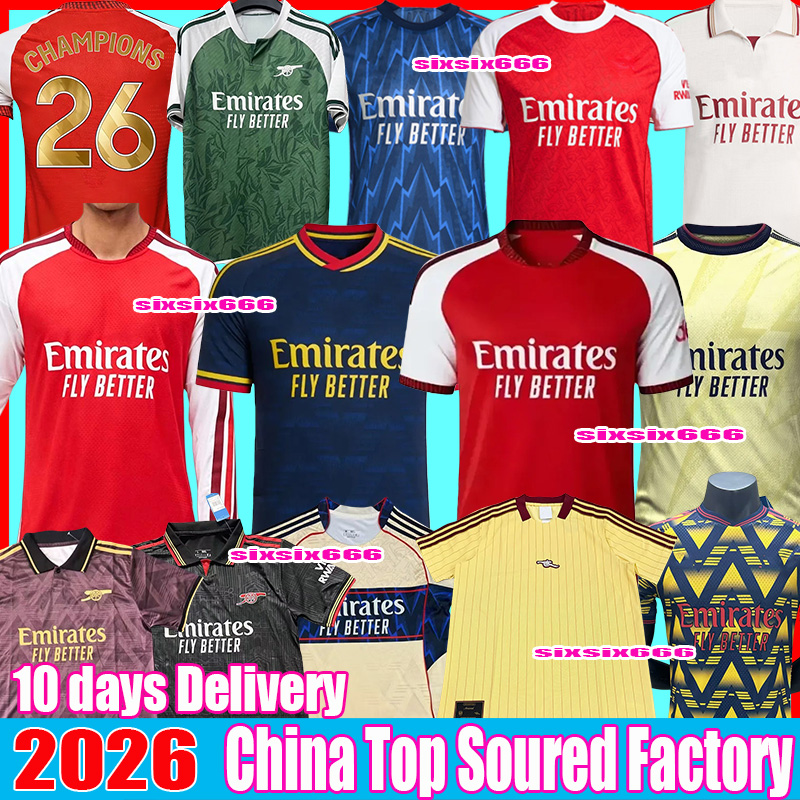 26 27 Arsenally jersey Champions GYOKERES LEWIS-SKELLY RICE soccer jerseys HAVERTZ J.TIMBER SAKA ODEGAARD MARTINELLI SALIBA 25 26 27 football shirt Men Kids shirt