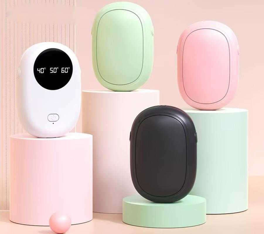 Digital display, magnetic suction, split-type hand warmer with USB charging function. Portable and dual-purpose. In high demand in winter. Z260507