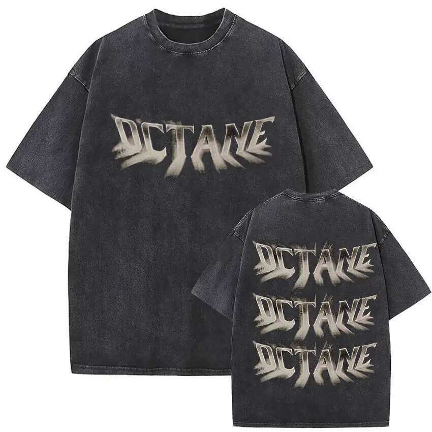 Rapper Don Toliver Octane Tour Album 2026 Vintage Washed Graphics T Shirts Men's Hip Hop Gothic Short Sleeve T-shirts Streetwear 26L 26L0507