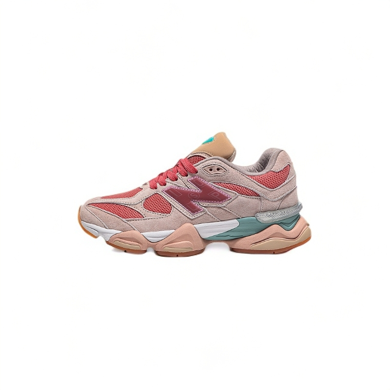 new Trendy Pastel Color Block Mesh Suede Chunky Sneakers Retro Streetwear Casual Shoes
