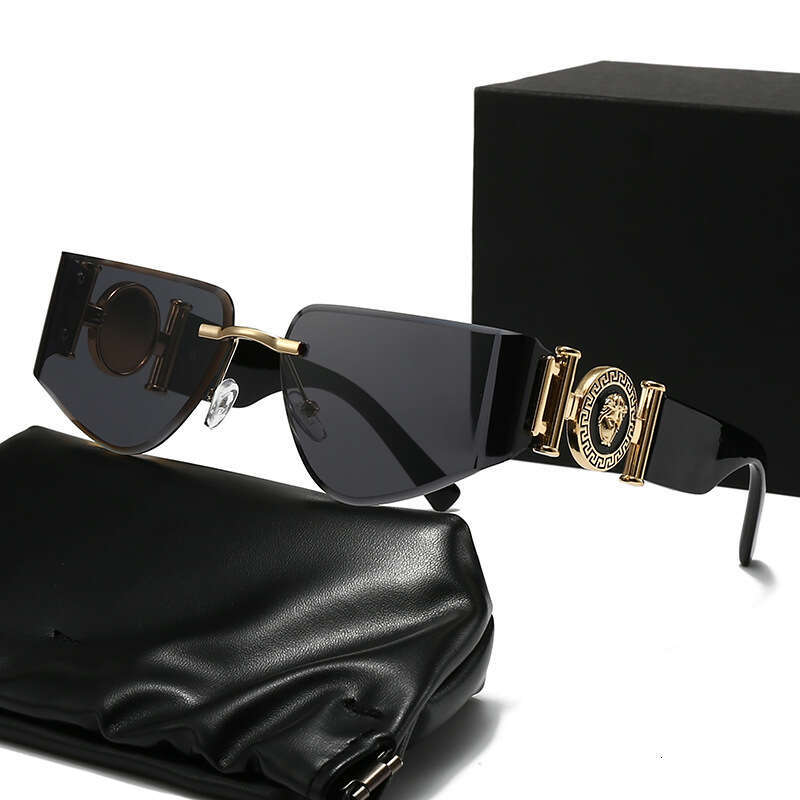 Luxury Brand Designer Sunglasses European And American Style Curved For Women 2025 New High-End Inverted Triangle Beauty Head Accessories Sunglasses