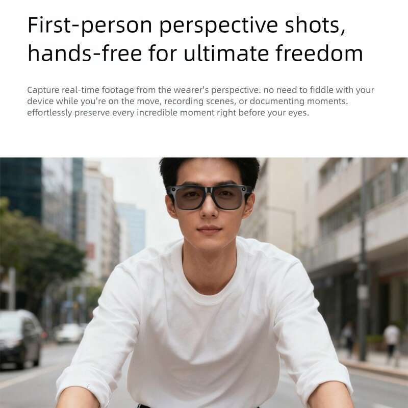 Famous Brand AI Smart Glasses With W Pixels Multi Functional For Photo Video Recording Translation Recognition Call Voice Control And Color Changing C