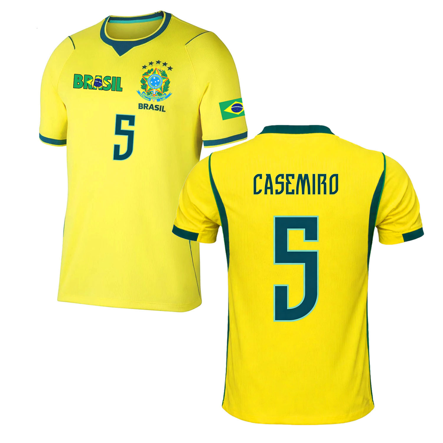 Brazil Jersey World Cup 2026 T shirt Brazilian National Team Sports T-shirt Jerseys Flag Football Stars Full Squad Home Man Woman Tshirt Unisex Fans G