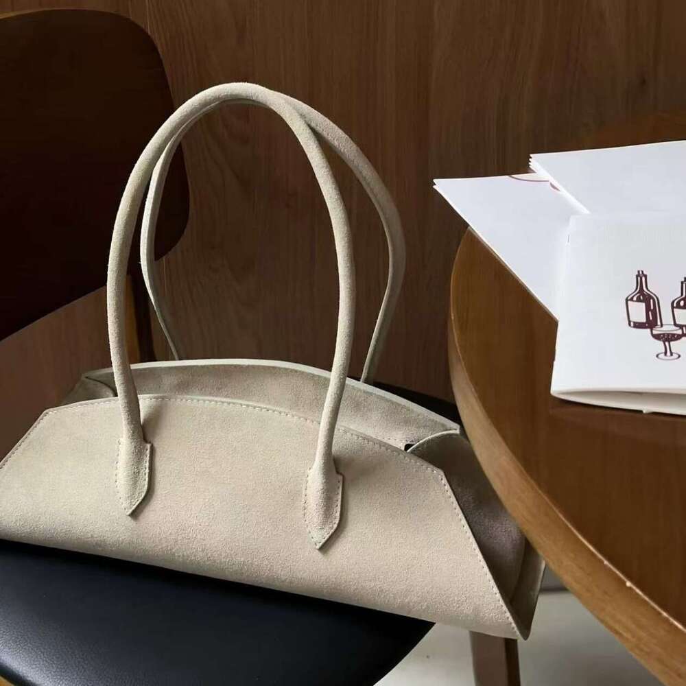 New Cross Border Niche Baguette French Sausage Vintage Genuine Leather Shoulder Commuter Suede Underarm Bag Light Luxury SENYY
