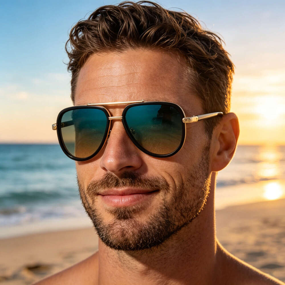 Luxury Sunglasses 2026 High-End Fashion Daily 2025 New European And American Toad Men Retro Fashion Trendy Sunglasses For Women Wholesale Shades