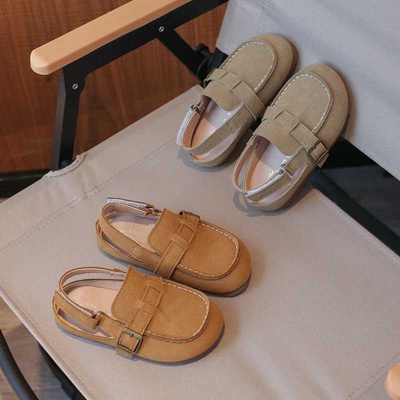 New Girls Clogs Slippers Cork Suede Leather Princess Sandal Outdoor Comfort Fashion Students Mules Shoes INS Slingbacks J03221T260507 - view 4