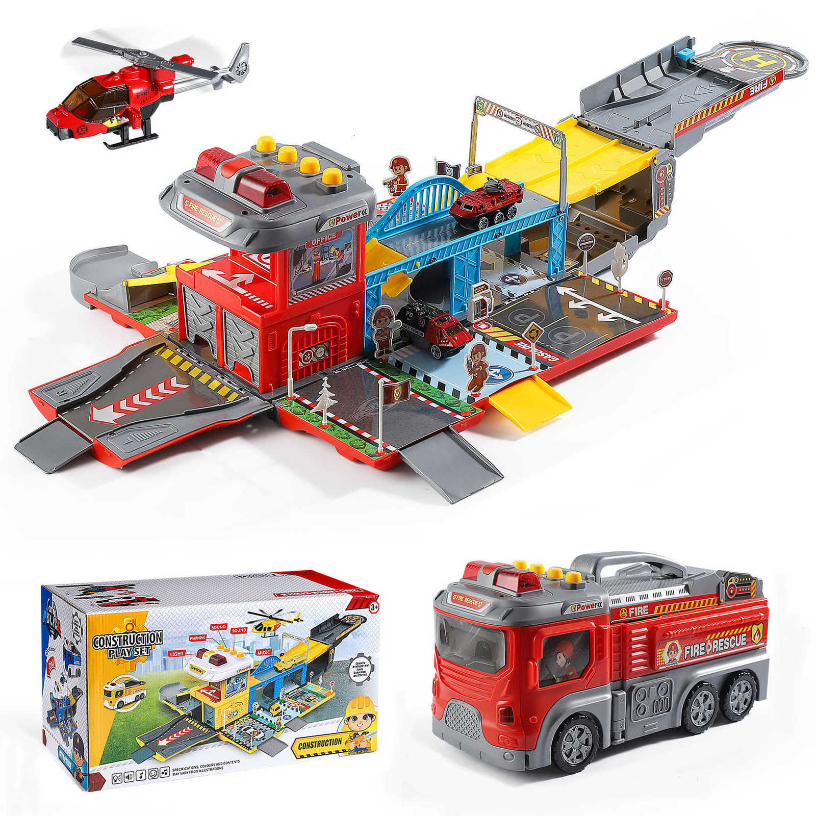 Cartoons Tayo the Little Bus Set Assembled Bus Station Parking Lot Car Runway Model with 2 Mini Tayo Bus X250113