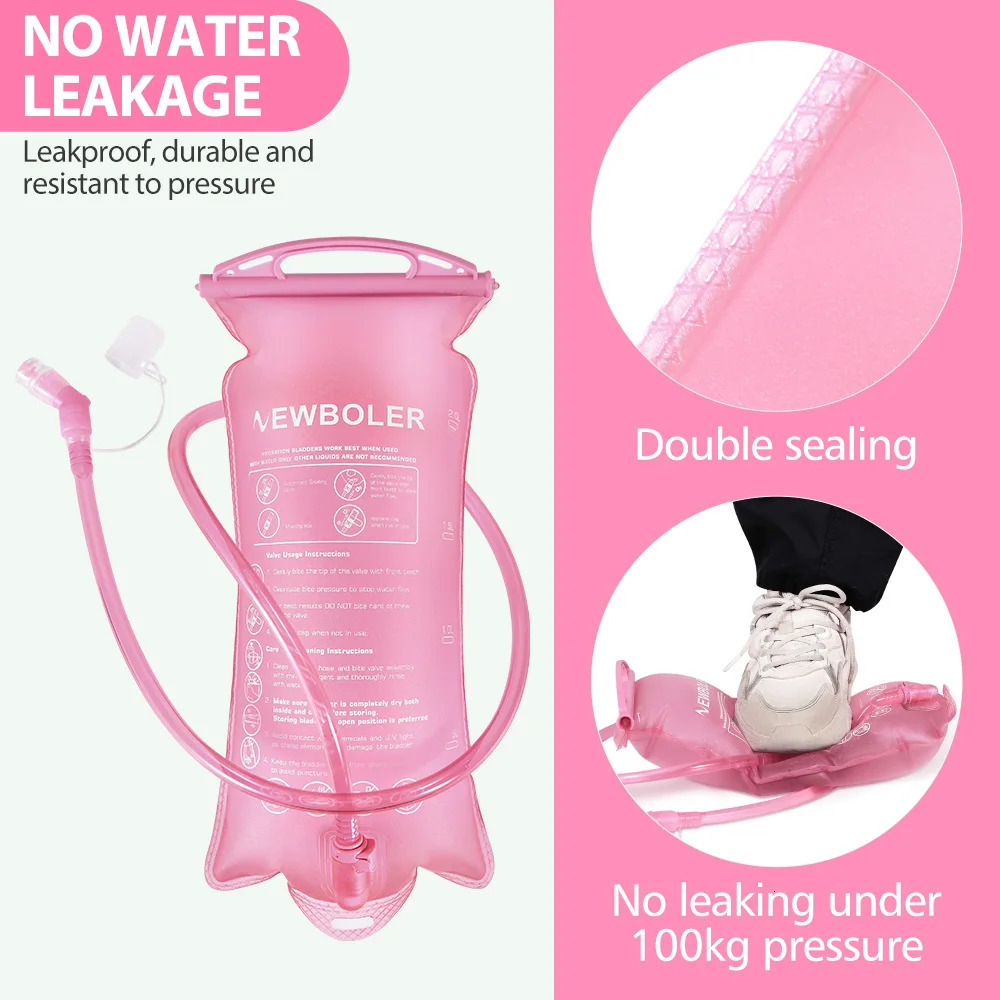 BOLER Outdoor Sport Camping Water Bladder Running Bike Soft Bottle Folding TPU Flask Bag 1L152L3L 260506