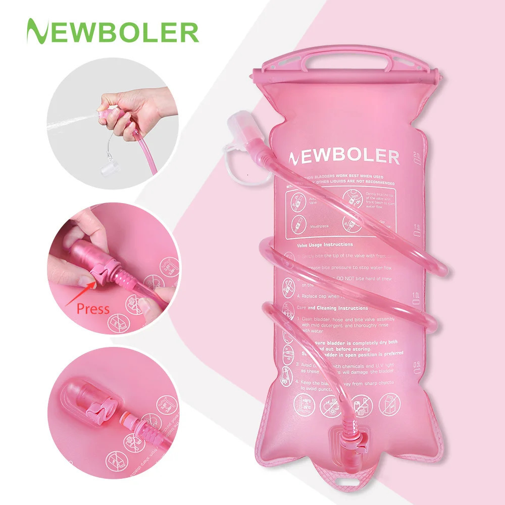 BOLER Outdoor Sport Camping Water Bladder Running Bike Soft Bottle Folding TPU Flask Bag 1L152L3L 260506