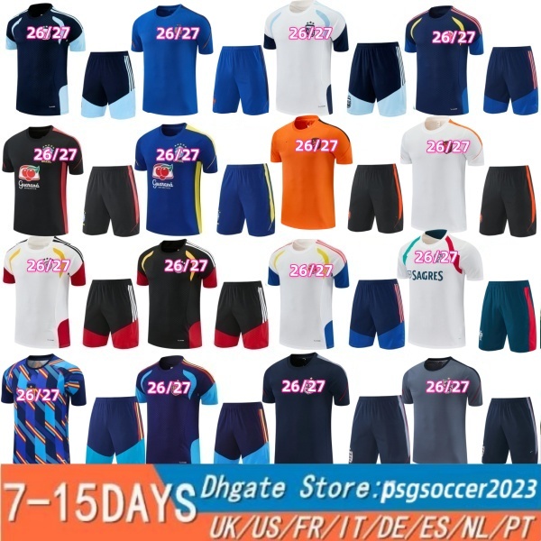 2026 ArgentinaES football tracksuit BrazilES Men and kids 26 27 ColombiaES World Cup national team short sleeves soccer tracksuit football kit tracksuits Training