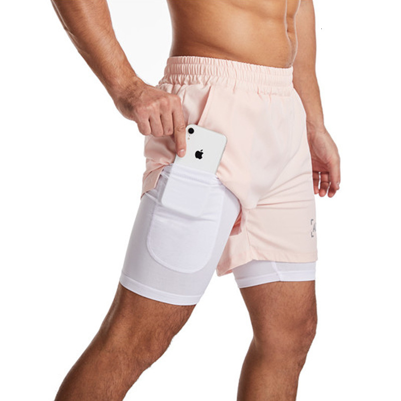 Summer woven doublelayer shorts multicolor stylish and unique trendy sports mens running training breathable 260104