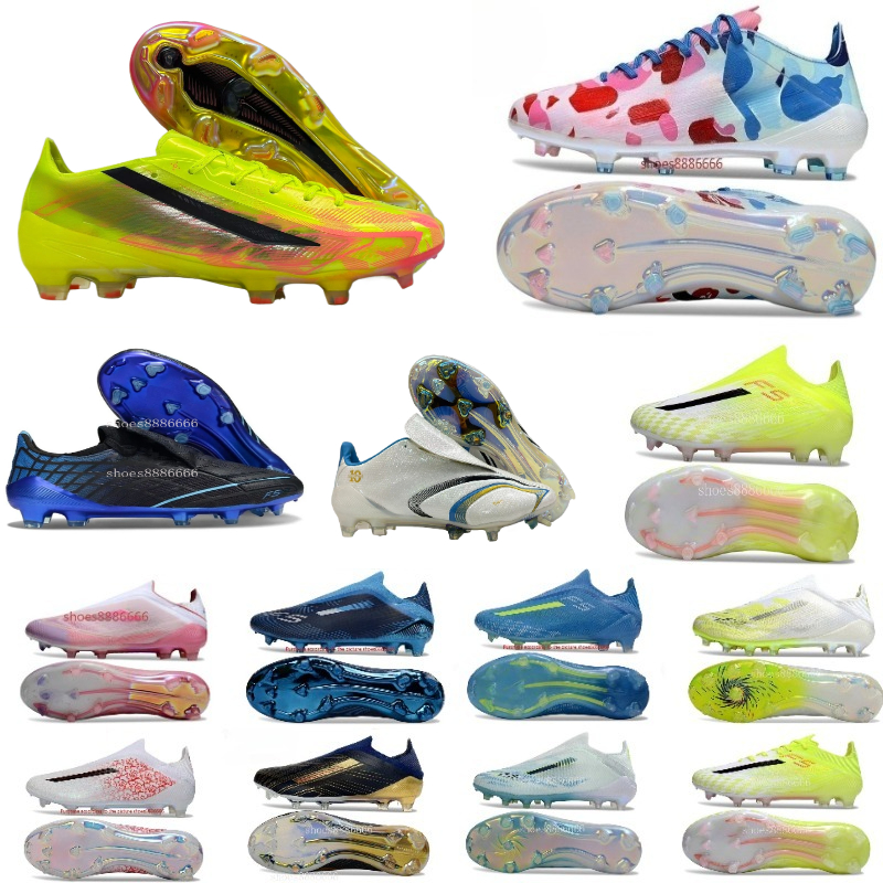 2026 TOP Quality Football Boots 50+ soccer cleat Laceless Laces FG Mens Soccer Cleats Comfortable Training Leather Football Shoes kids us 38--46