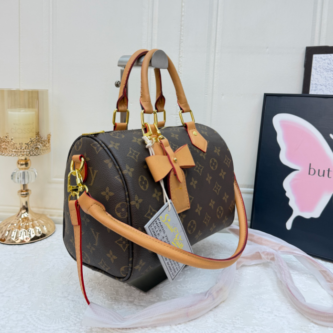 Top Designer bag Handbags Classic Old Pull Link Closure Tote Shoulder Mini Women's Bag Leather Denim Crossbody Embossed Brown Flower Handbag