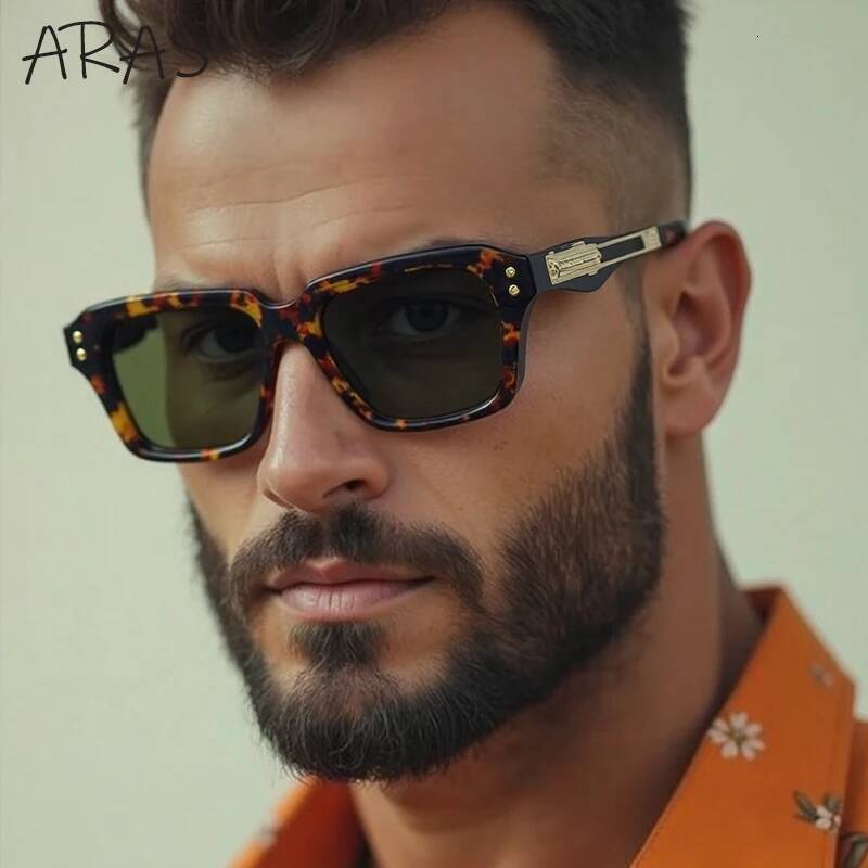 Polarized Classic Square Sunglasses Men 2026 Luxury Brand Steampunk UV400 Driving Sun Glasses For Male Trendy Small Frame Shades - view 7