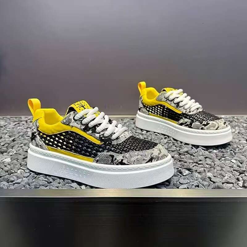 2026 Summer New Breathable Mesh Thick-Soled Sneakers Comfortable Versatile Sports Casual Trendy Men's Shoes