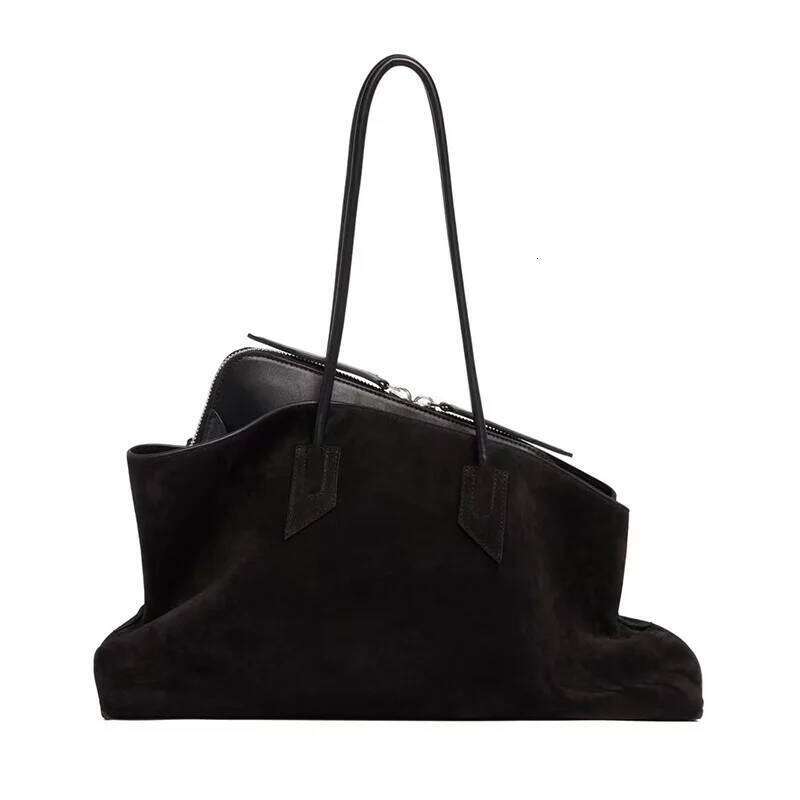 Hot Selling Faux Suede Solid Color Fashionable Versatile Handbag 2025 High Quality Product Large Capacity Women's Shoulder Bags