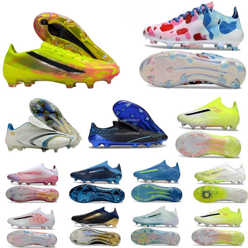 2026 Top quality Football Boots Tongue Fold Laceless Laces FG Mens Soccer Cleats Comfortable Training Leather Football Shoes SIZE 38-46