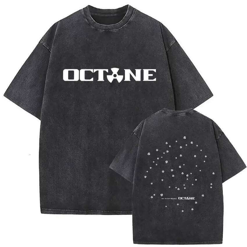 Rapper Don Toliver Octane Tour Album 2026 Vintage Washed Graphics T Shirts Men's Hip Hop Gothic Short Sleeve T-shirts Streetwear 26L 26L0507