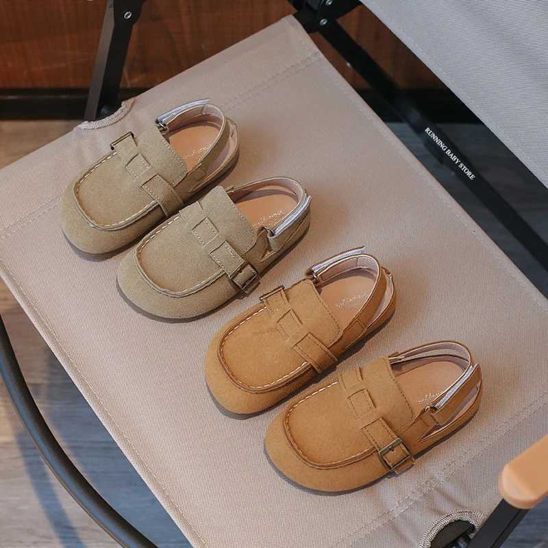 New Girls Clogs Slippers Cork Suede Leather Princess Sandal Outdoor Comfort Fashion Students Mules Shoes INS Slingbacks J03221T260507