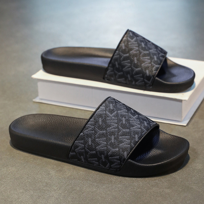 Men Slipper Check Slides for Men Women Sliders Sandals Outdoor leisure Vintage Printing Tartan Slide Slippers Summer Beach Sandals Embossed Slide