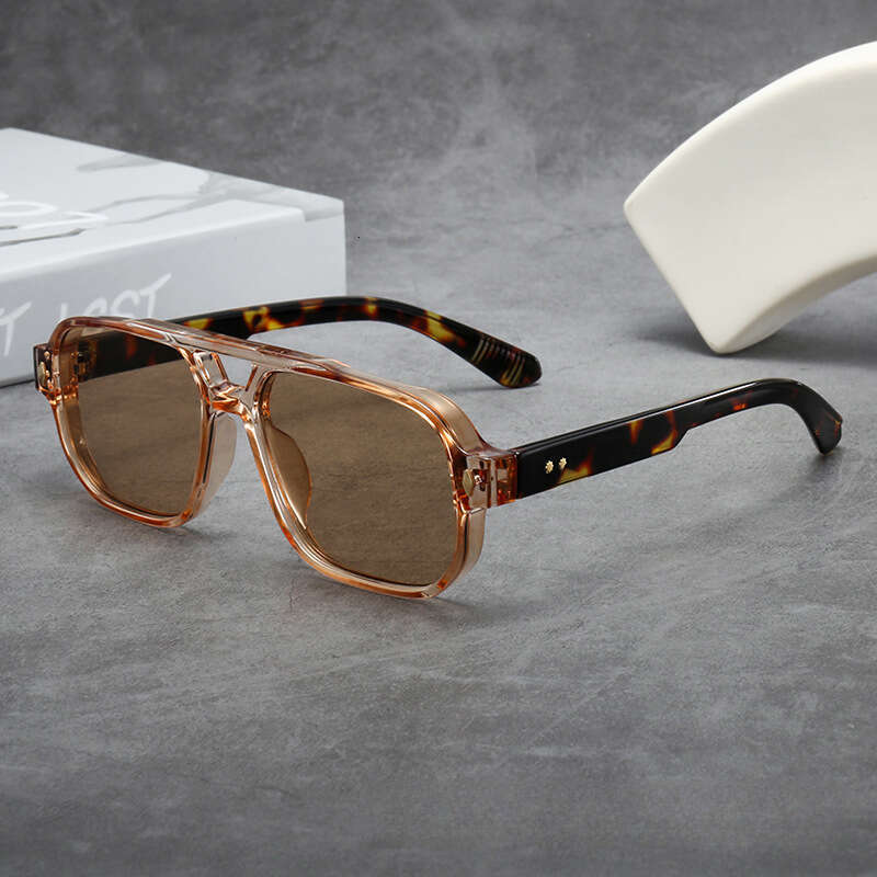 New European and American Fashion Square Frame Sports Men's Outdoor Driving Sunscreen Sunglasses Sunshade and UV Protection Large Frame Eyes Retr