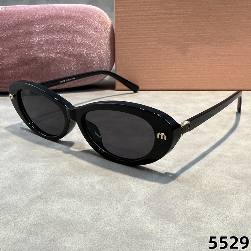 26ss MU Women Optical Glasses designer sunglasses M Oval Acetate Frame Reading Glasses Casual Style Outdoor Blue Light Lens Anti Radiation Glasses
