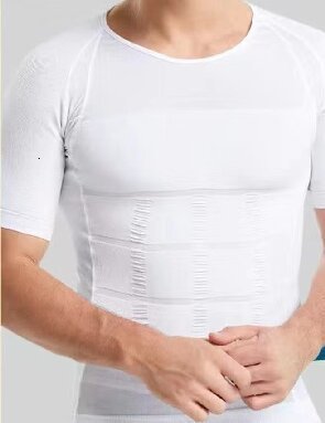 Mens Full Body Shaper Short Sleeve Top Tummy Control Briefs Bodysuit Butt Lifter Male Base Layer Pajamas Shaping Underwear 251018