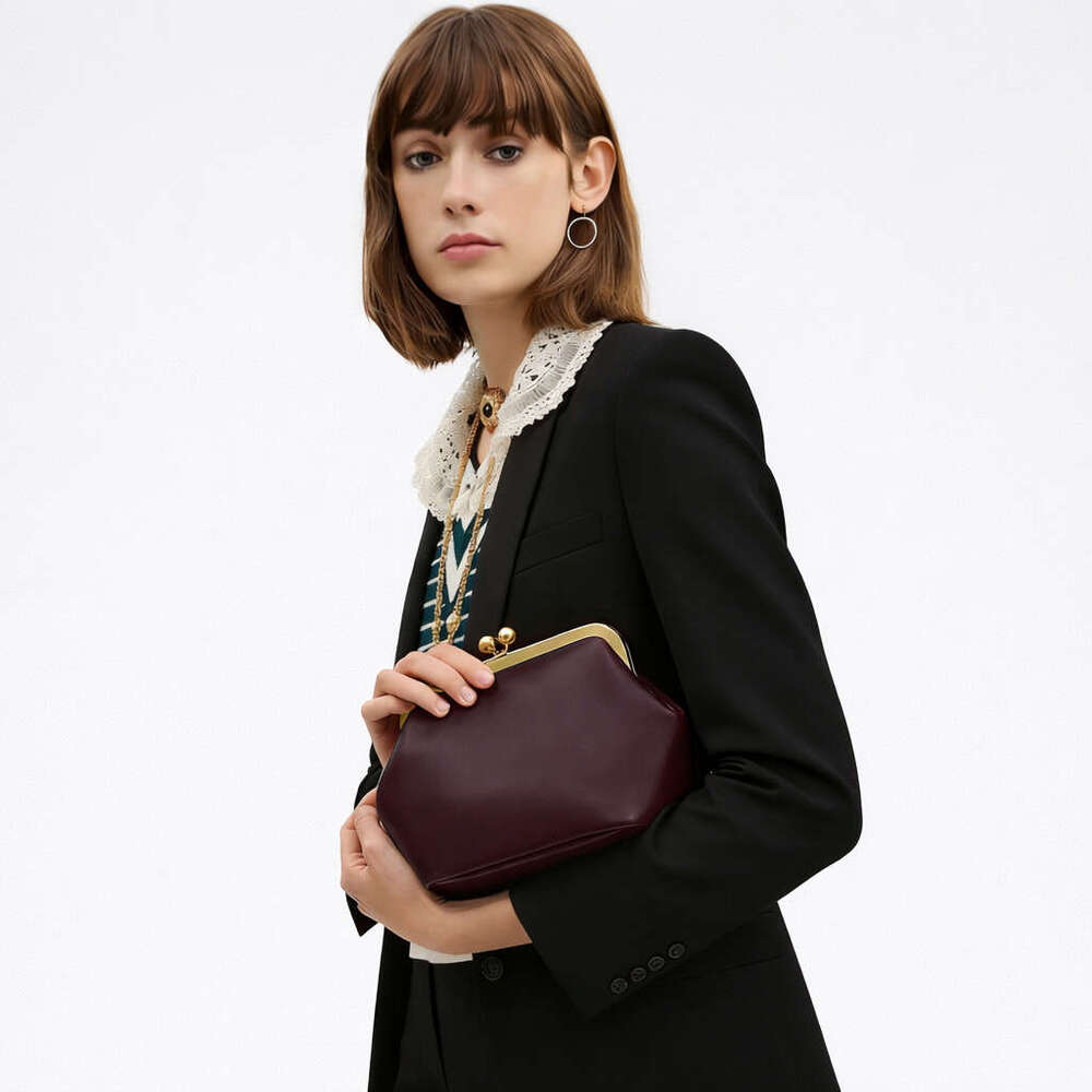 Vintage Small Kiss Lock Clip Clutch Runway Style Women S Shoulder Bag Shell Handbag Shoulder Bag Handbag Fashion Bag