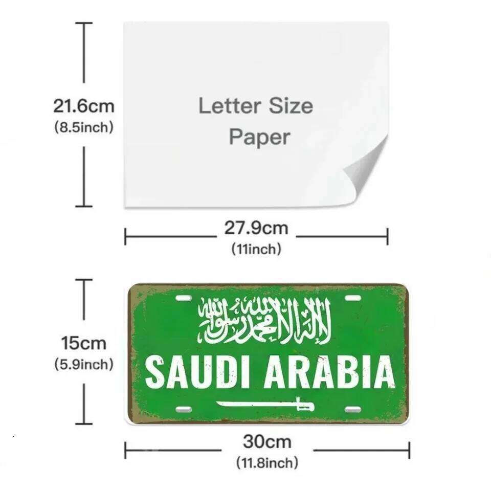 Vintage Country Poster License Plates Saudi Arabia Singapore Thailand Metal Aluminum Sign For Bar Garage Club Home Wall Decor 26Y0507