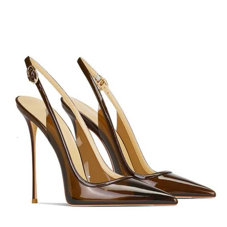 Womens Summer New Super High Heels with Toe Caps Slim Heels Party and Fashion Sandals Sizes 35-46 Large High Heels X260507