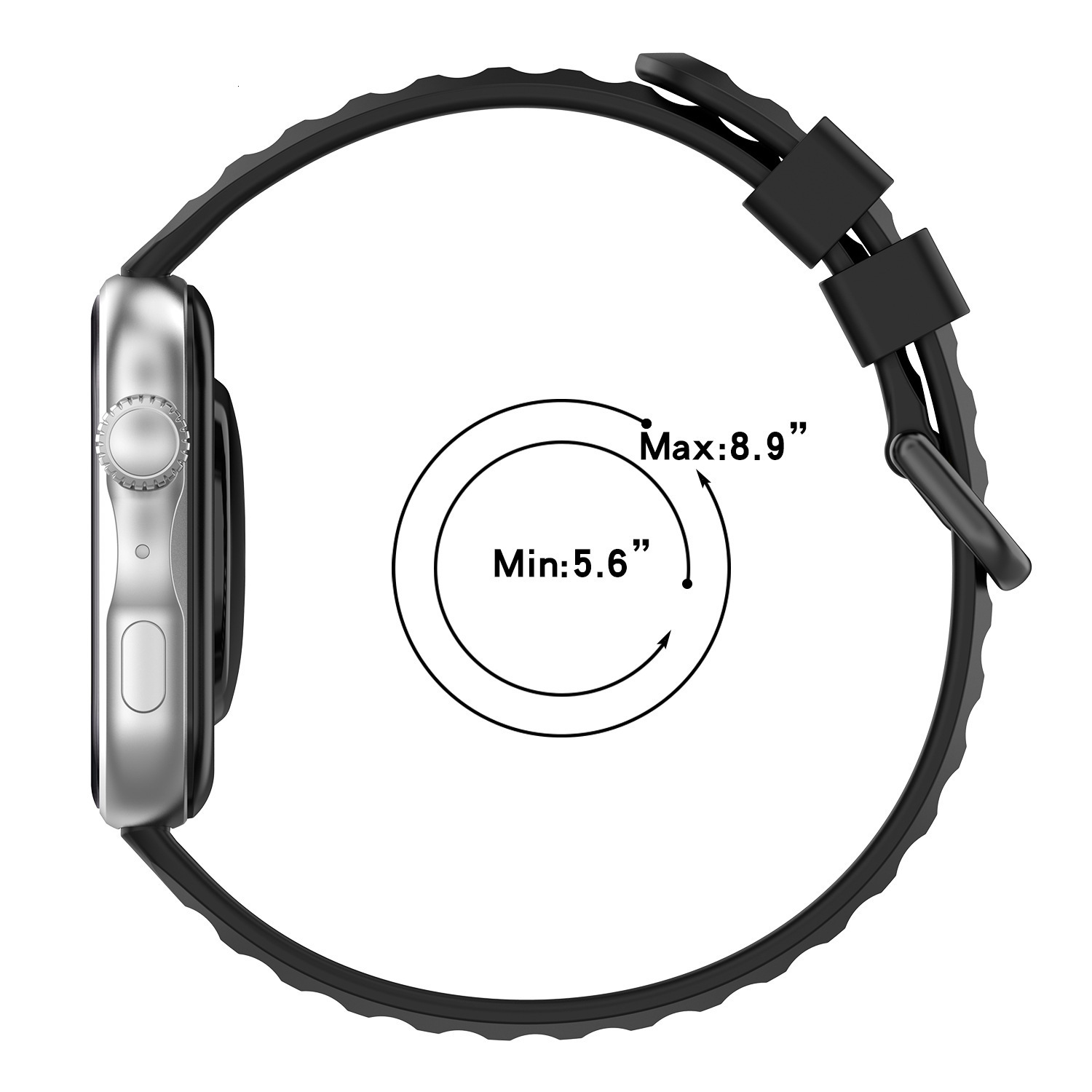 Suitable for Huawei FIT5 watch strap same style solid color silicone smart watch FIT5Pro wristband 240116