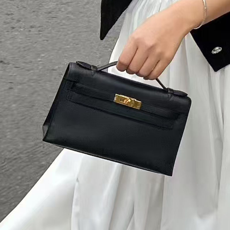 Top Quality Designer Bag New Wallet Klly Clutch Retro Luxury Women Genuine Leather Fashion Evening Classic Flap Lock Bag Mini Handbag Designer Purse Free Shipping