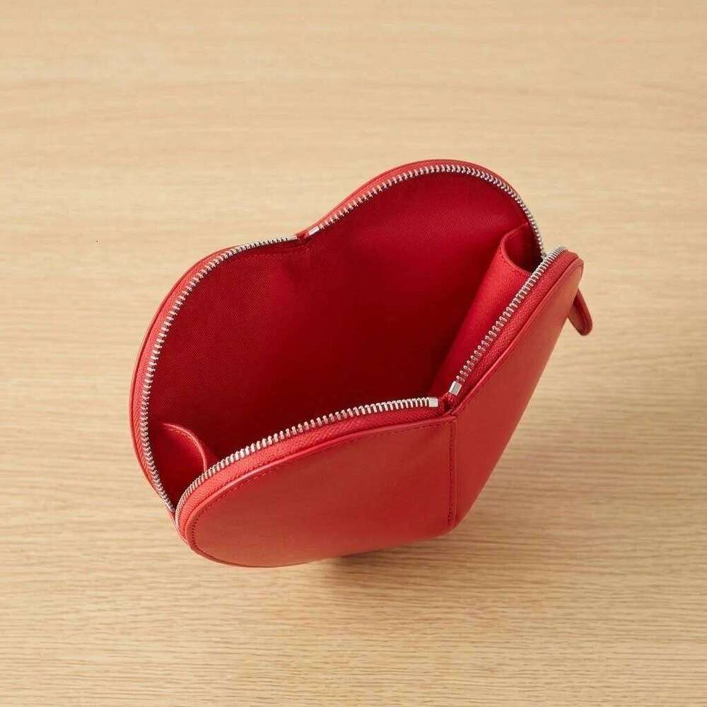 Red Shaped Crossbody For Women Cute Leather Shoulder Bag With Zipper Lining Compact Heart Purse Suotong260507 - view 3