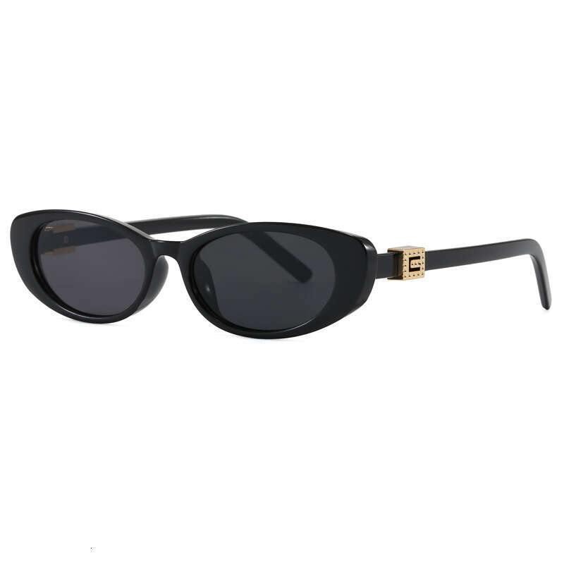 Luxury Sunglasses 2026 High-End Fashion Daily Small Oval Cat-Eye With A High-End Feel Women, Sun Protection, European And American Trendy Personalized