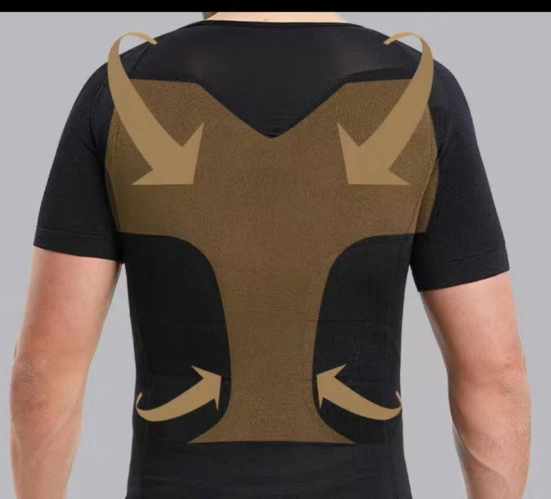 Mens Full Body Shaper Short Sleeve Top Tummy Control Briefs Bodysuit Butt Lifter Male Base Layer Pajamas Shaping Underwear 251018
