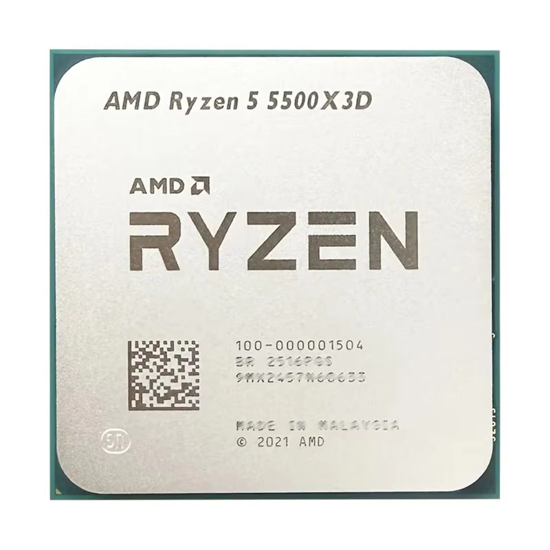 AMD Ryzen 5 5500X3D 6-Core, 12-Thread Desktop Processor - 3D V-Cache Tech, Up to 4.2 GHz, Socket AM4 - High-Performance Gaming