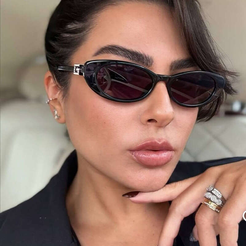 Luxury Sunglasses 2026 High-End Fashion Daily Small Oval Cat-Eye With A High-End Feel Women, Sun Protection, European And American Trendy Personalized