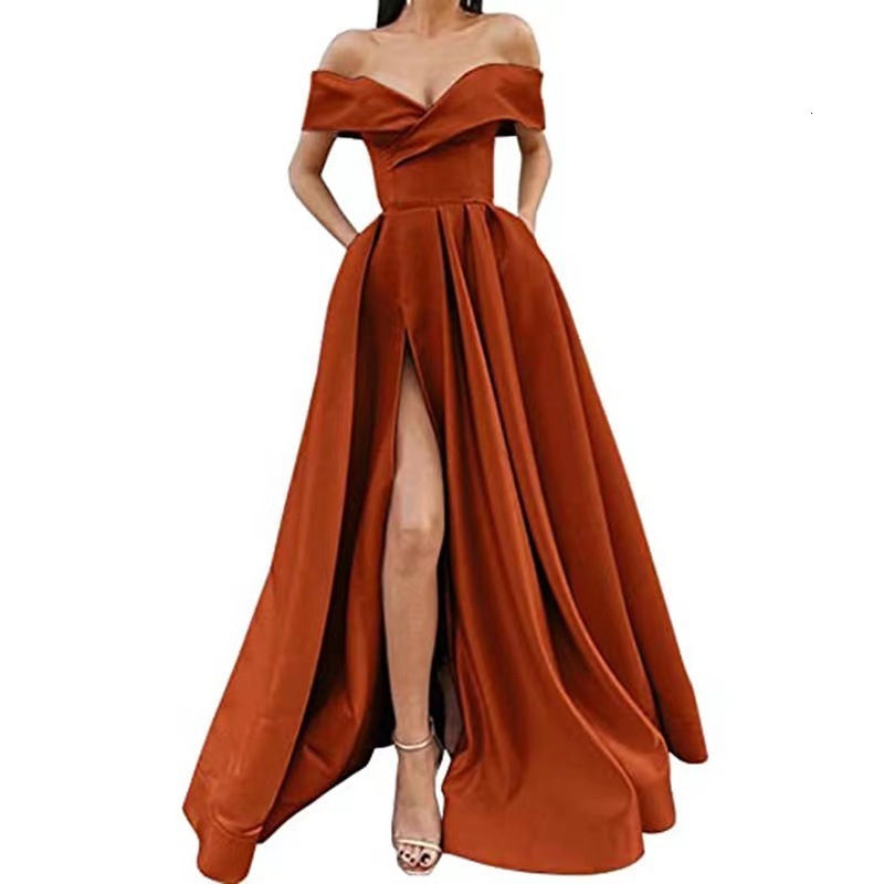 Womens Dress 2025 New Summer Dress Deep V-neck Satin Multi-color Dress 260120 - view 6