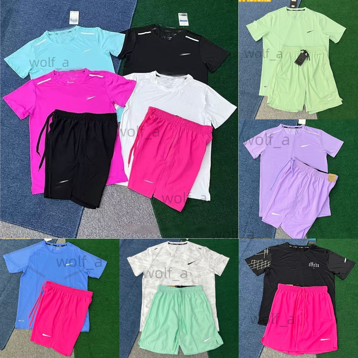 Designer Summer Mens Tracksuits Tech Set Running Division Men Women Tracksuits T Shirts Shorts Sports Quick Drying and Breathable Sportswear Shorts Set