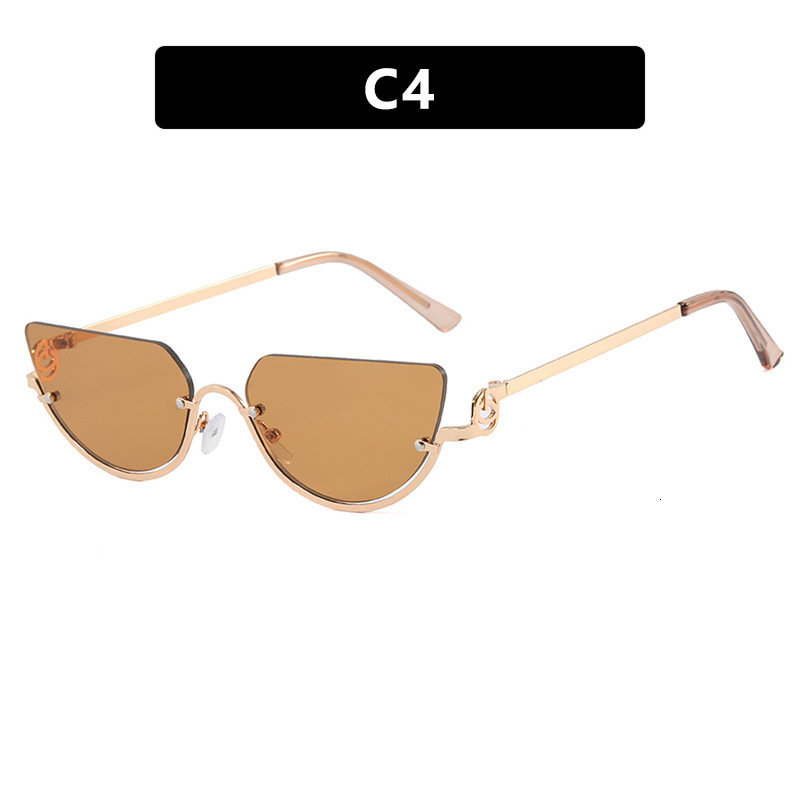 Designer Sunglasses For Women Luxurious Personality Semi-circular Gradient High-definition Lenses, Fashionable High-end Street Outdoor Cycling UV Prot - view 5
