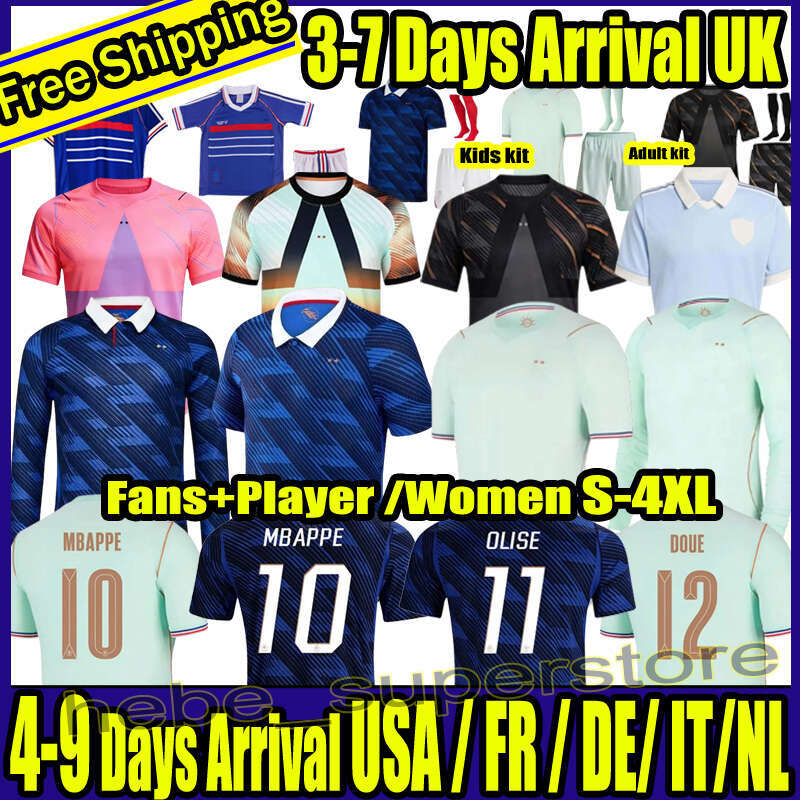 maillot france 2026 MBAPPE CHERKI OLISE EKITIKE DEMBELE France jersey 2026 Maillots de football shirt equipement de foot Men kids kit enfants france world cup 2026