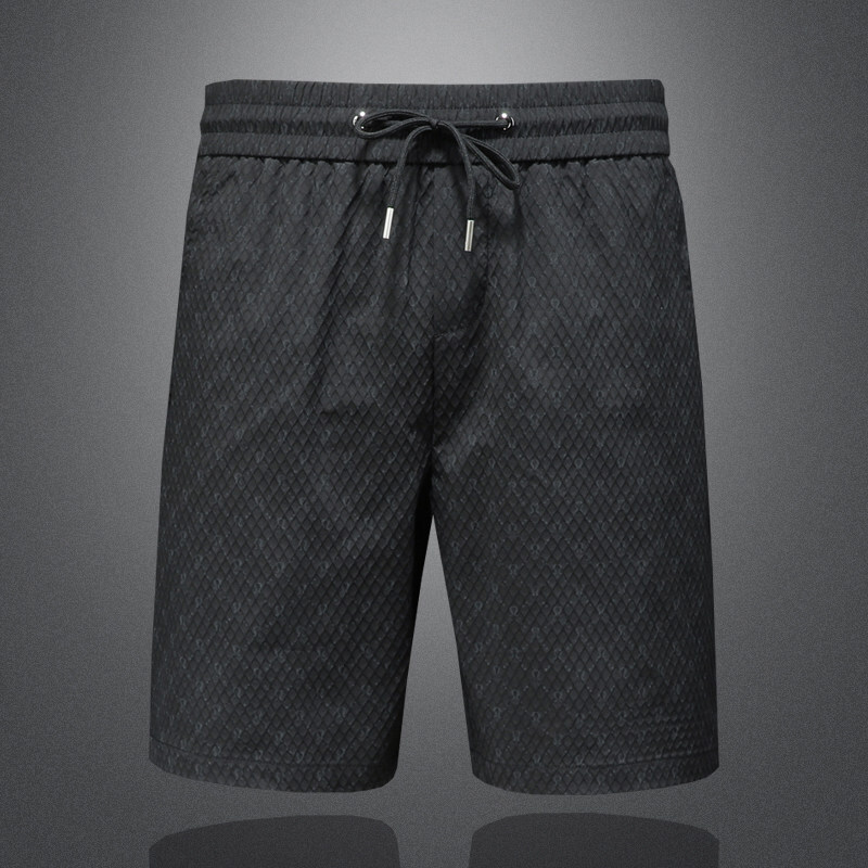 Summer high-end mid-length European brand trend, elastic waistband casual five-point shorts, popular men's clothing