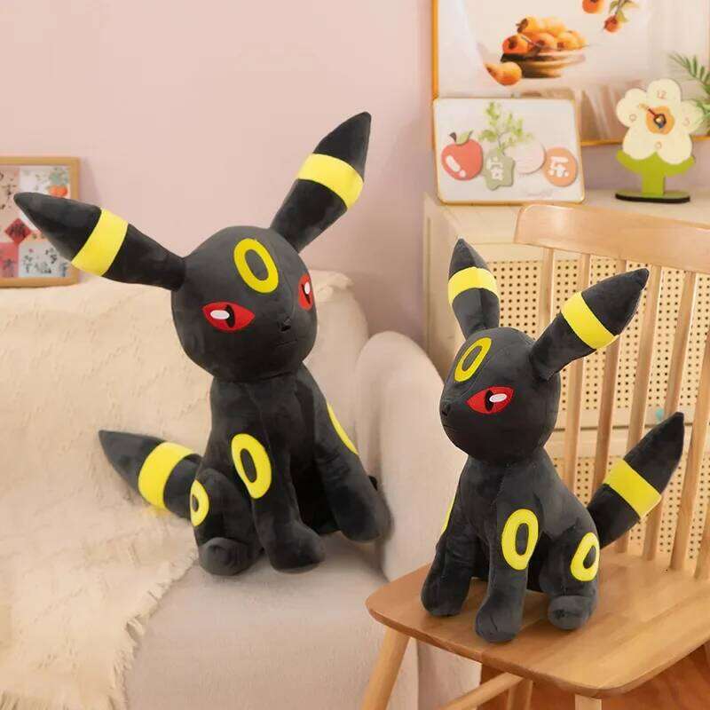 30-60cm Umbreon Plush Toys Large Anime Doll Pillow Cartoon Eevee Kawaii Plushie Gift for Kids Birthday 26L0508